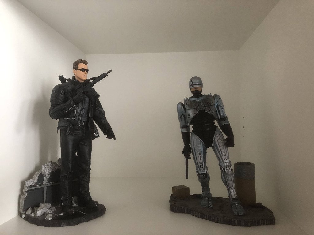 terminator en robocop figurine, Ophalen, Film, Actiefiguur of Pop