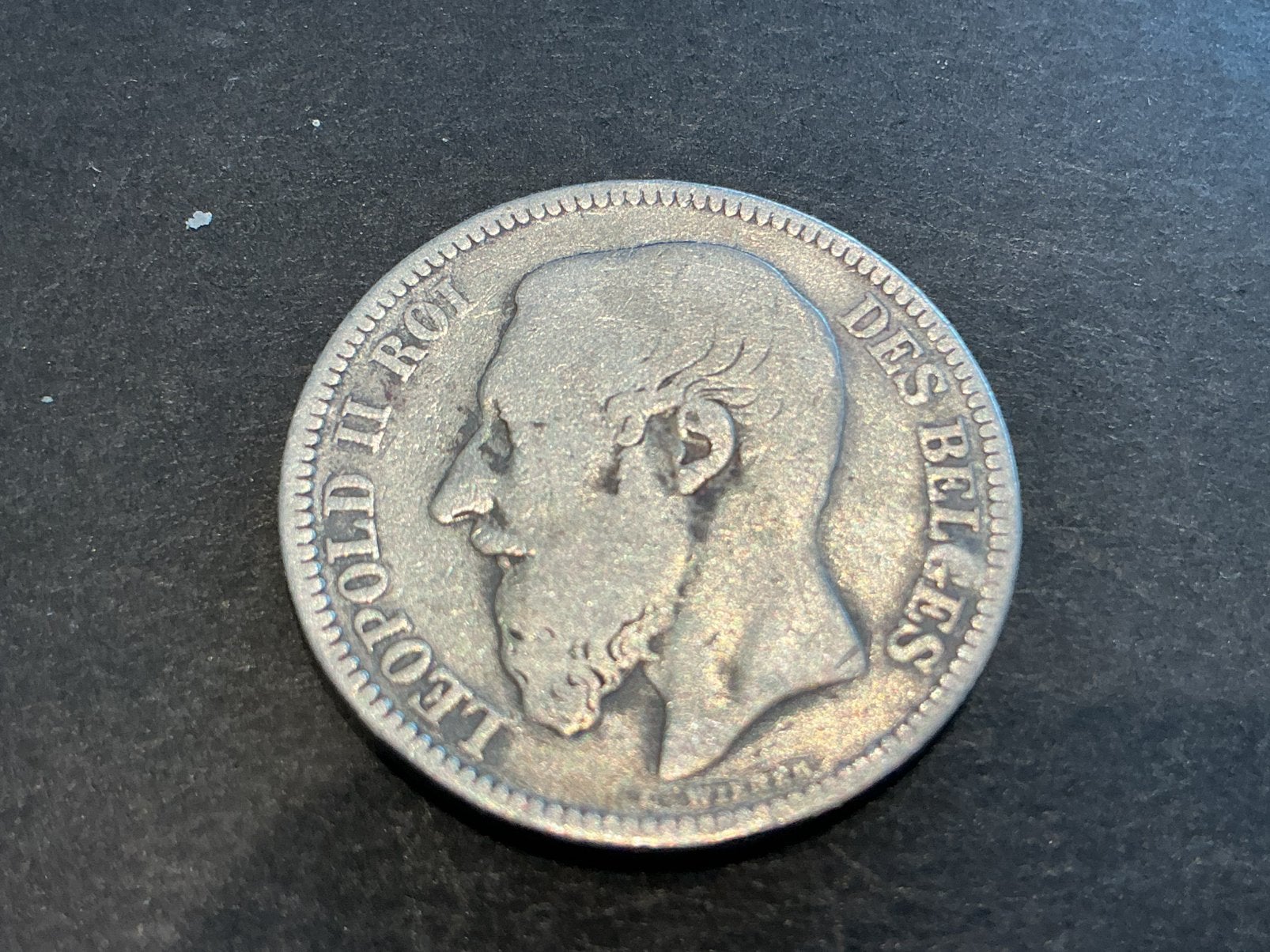 België 2 Frank 1867 zilver, Ophalen of Verzenden, Zilver