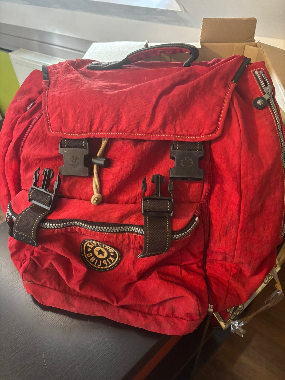 Cartable kinpling, Enlèvement, Utilisé, Rouge, Porte-documents ou Cartable