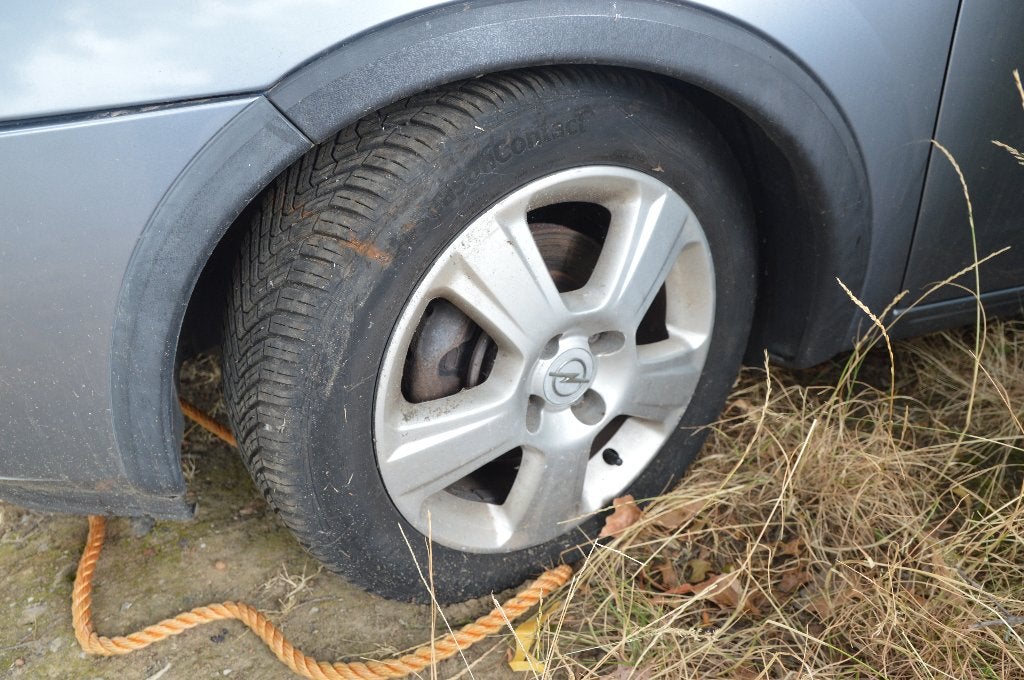 jantes et attelage en alu opel corsa, Enlèvement, Utilisé, Pneu(s), Autre