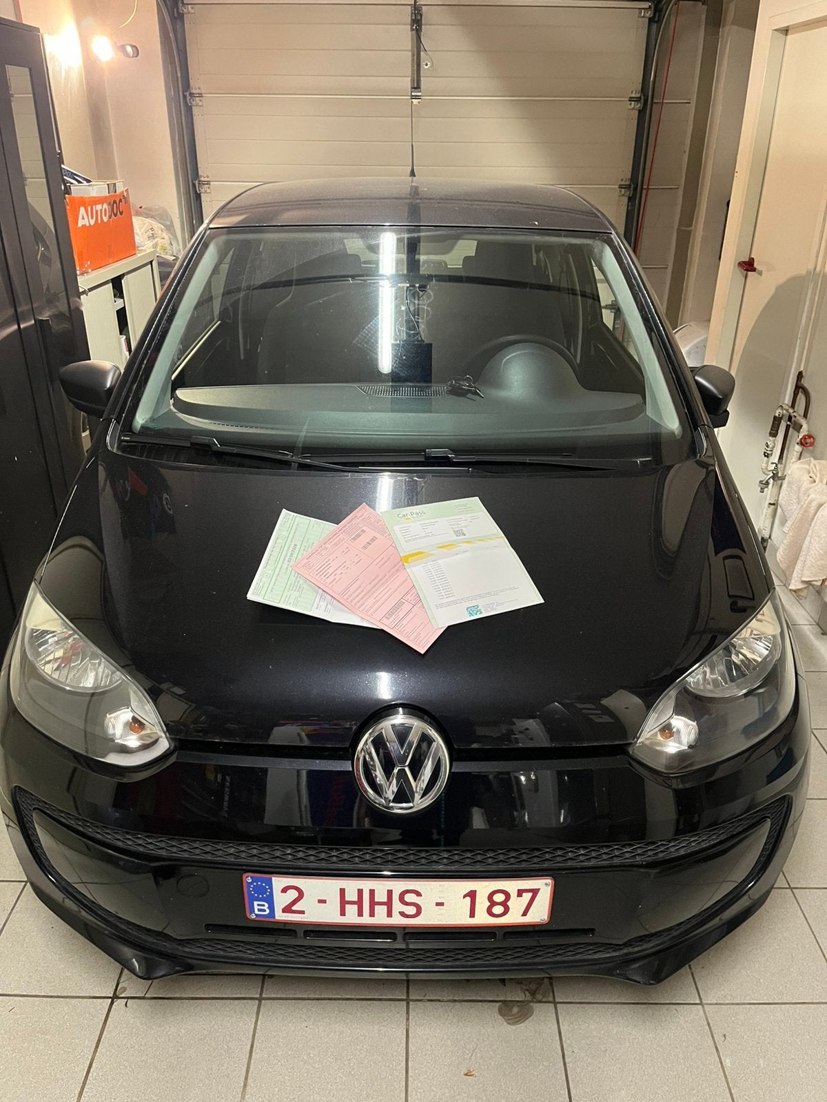 VW up , roze formulier, carpass groot onderhoud alles nieuw, Voorwielaandrijving, Stof, Up!, Zwart