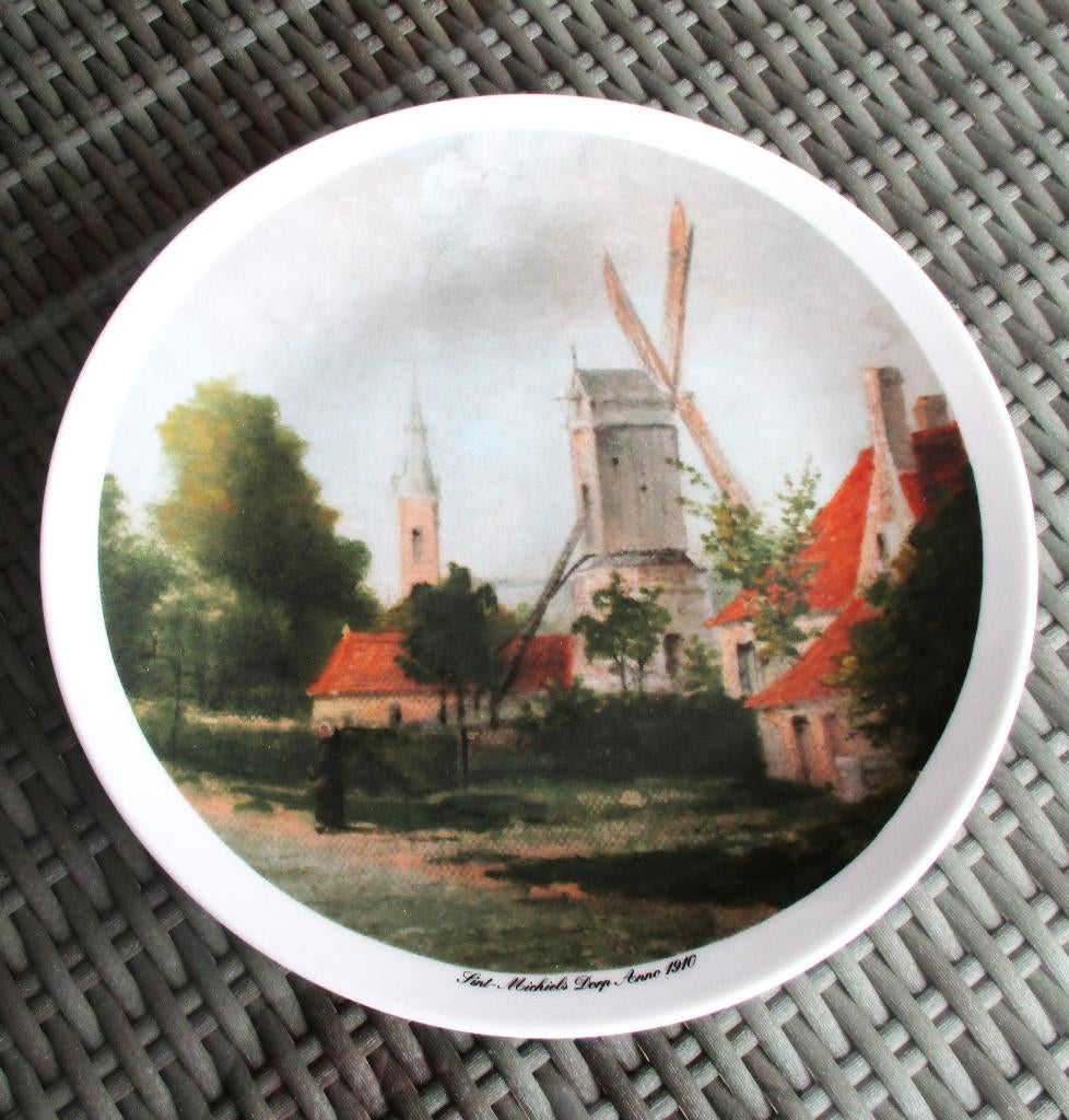 Decoratie (hang) bord - Sint-Michiels Dorp - Anno 1910, Enlèvement ou Envoi