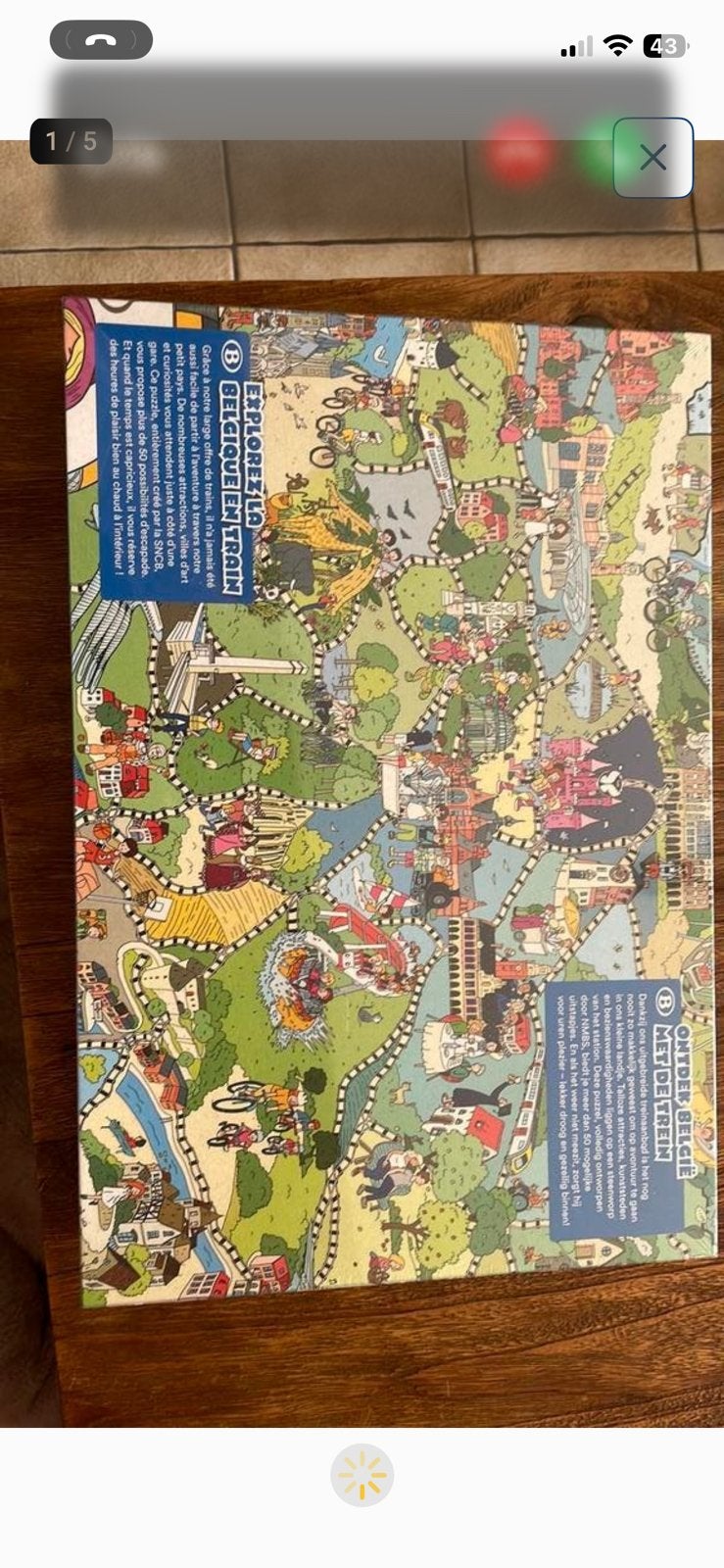 Puzzel nmbs, Collections, Trains & Trams, Enlèvement, Neuf, Train, Autres types