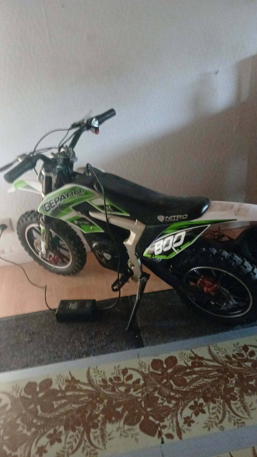 elektrische mini cross motor, Fietsen en Brommers, Minibikes, Midibikes en Pitbikes, Zo goed als nieuw, Dirtbike, Schijfrem, Ophalen