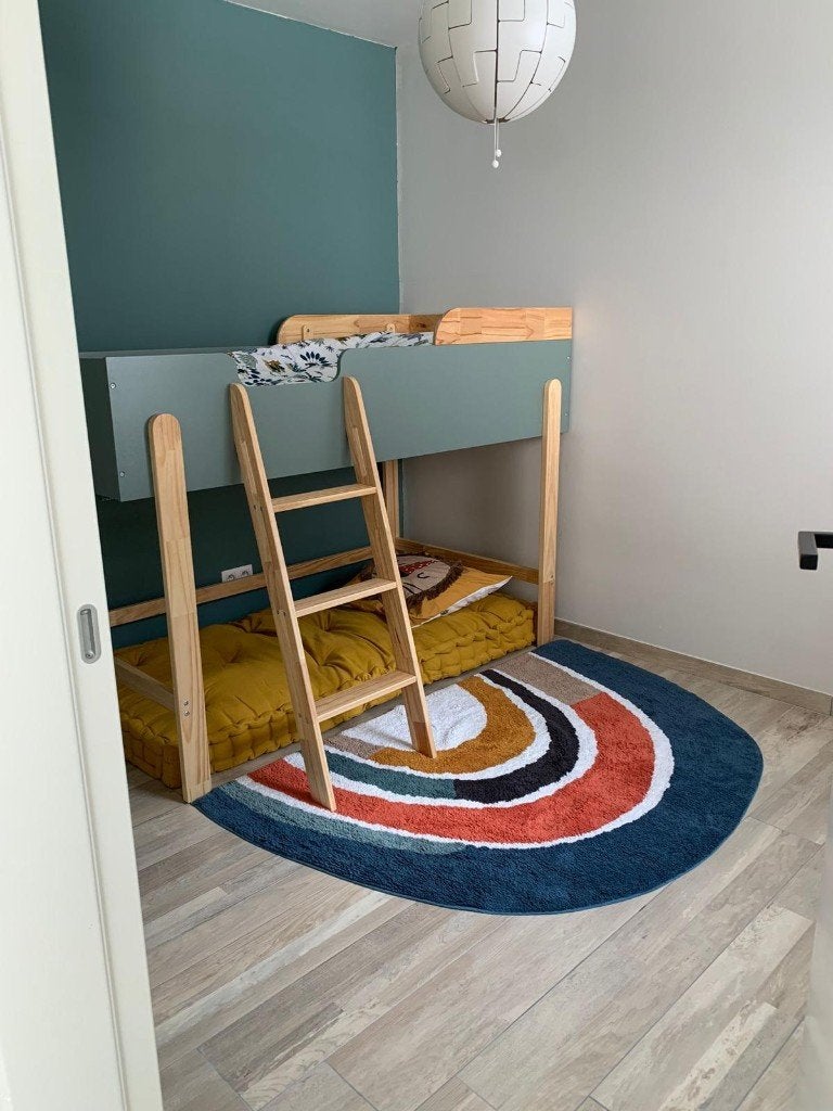 Halfhoog kinderbed La Redoute + matras en speelmatras, Ophalen, Gebruikt, Hoogslaper