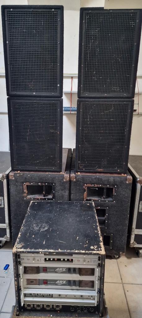Sono Complète 4600 W total, Musique & Instruments, Amplis | Clavier, Moniteur & Sono, Sono, Enlèvement