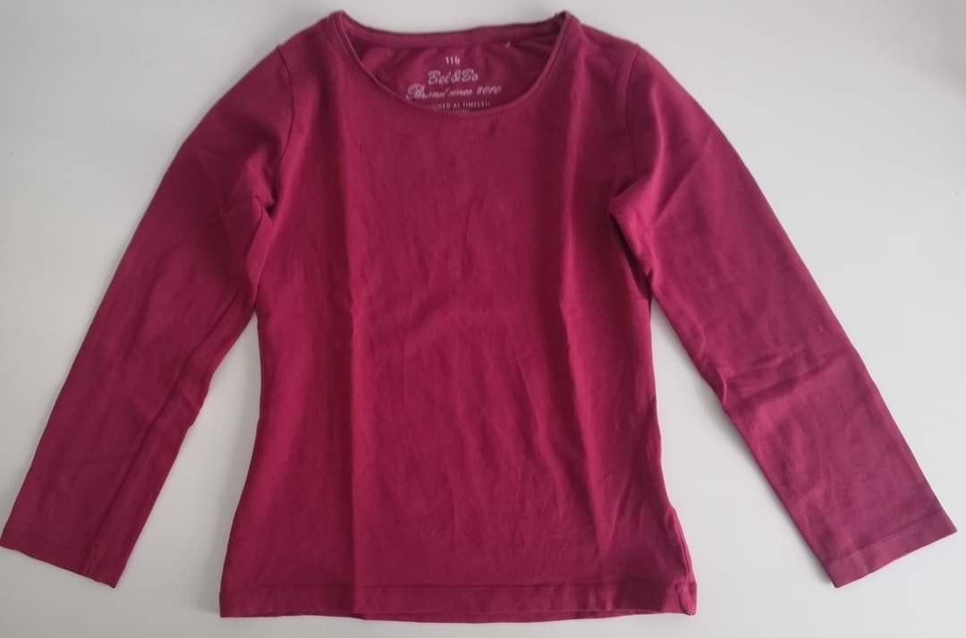 Wijnrode longsleeve maat 116, Kinderen en Baby's, Kinderkleding | Maat 116, Gebruikt, Meisje, Ophalen of Verzenden, Shirt of Longsleeve