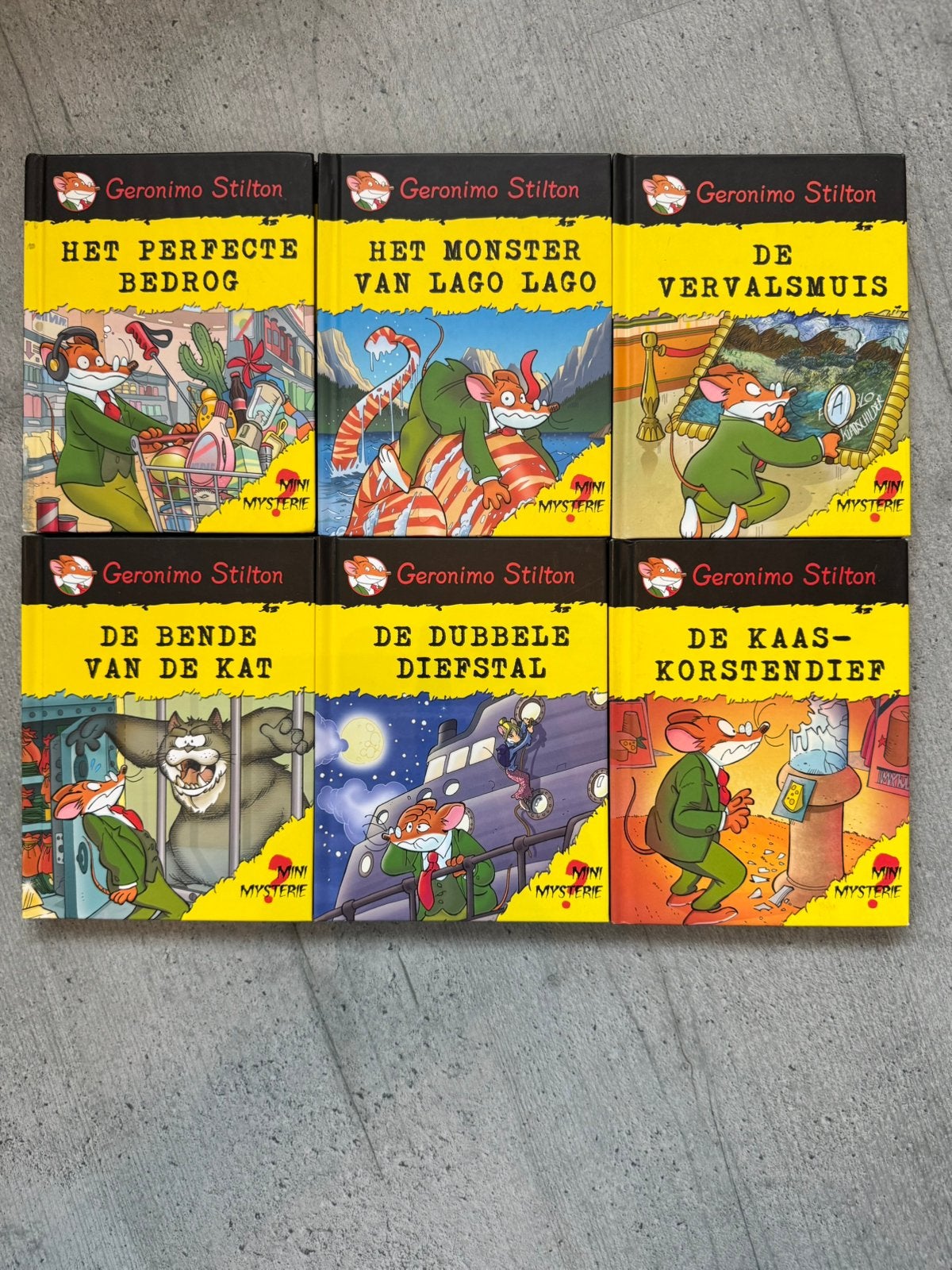 Geronimo Stilton - Reeks Mini Mysterie (6 boeken), Ophalen, Gelezen