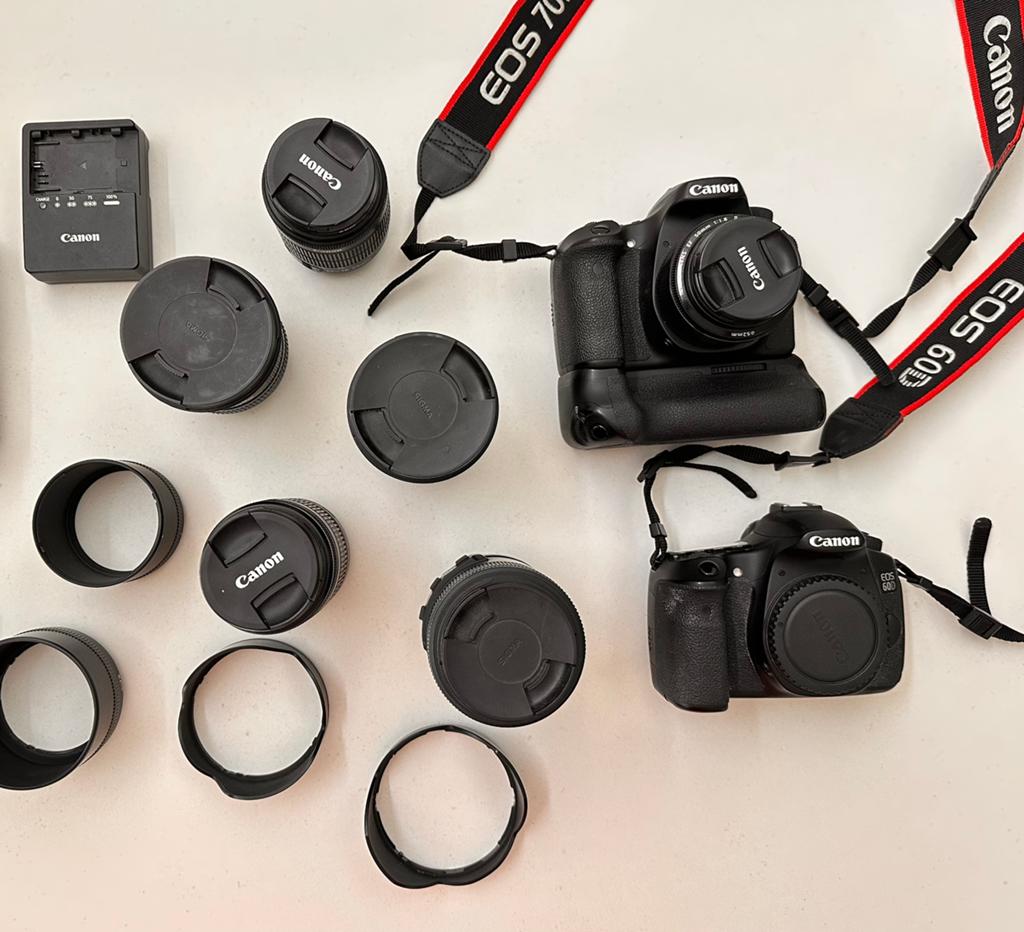 Volledige set Canon te koop, Audio, Tv en Foto, Fotocamera's Digitaal, Gebruikt, Spiegelreflex, Canon, Ophalen