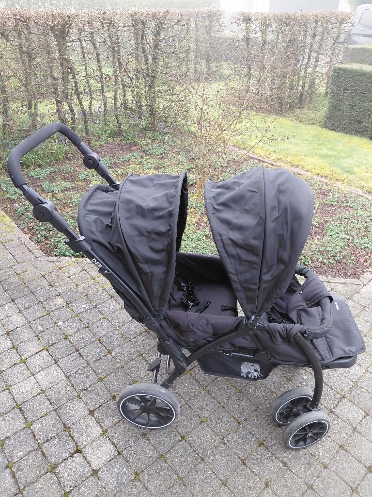 Duo buggy Deryan, Kinderen en Baby's, Ophalen, Gebruikt, Overige merken, Verstelbare rugleuning