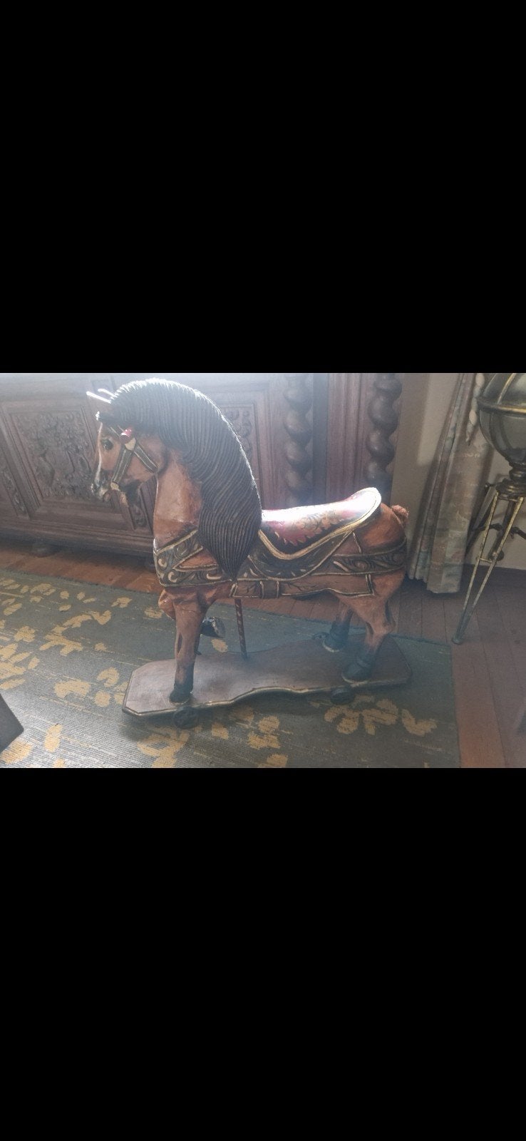 antiek houten paard, Antiek en Kunst, Ophalen
