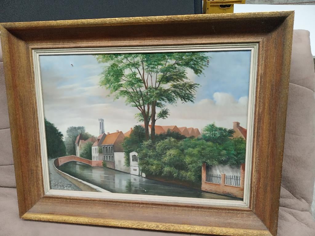 Schilderij E Parmentier, Antiek en Kunst, Ophalen of Verzenden