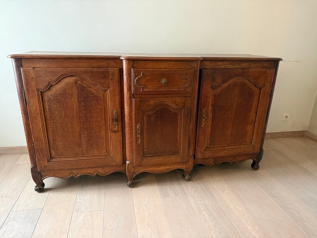 Antieke grote buffetkast / dressoir – eik – Franse stijl, Ophalen
