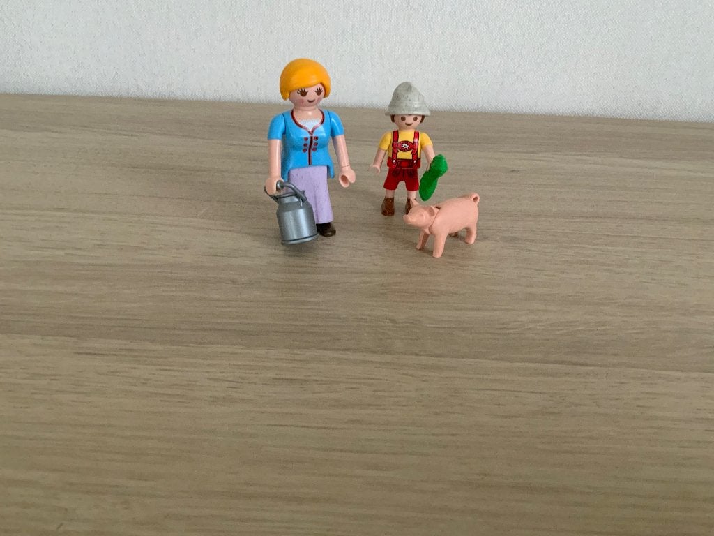 Playmobil 5514 tirolerdame en zoon met varkentje, Ophalen, Complete set, Zo goed als nieuw, Figuren