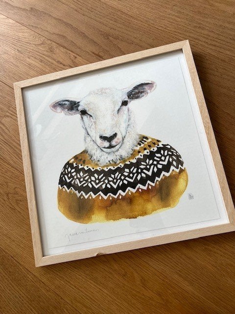 art print, Antiquités & Art, Art | Lithographies & Sérigraphies, Encadré, Enlèvement, Animaux et nature, Impression offset