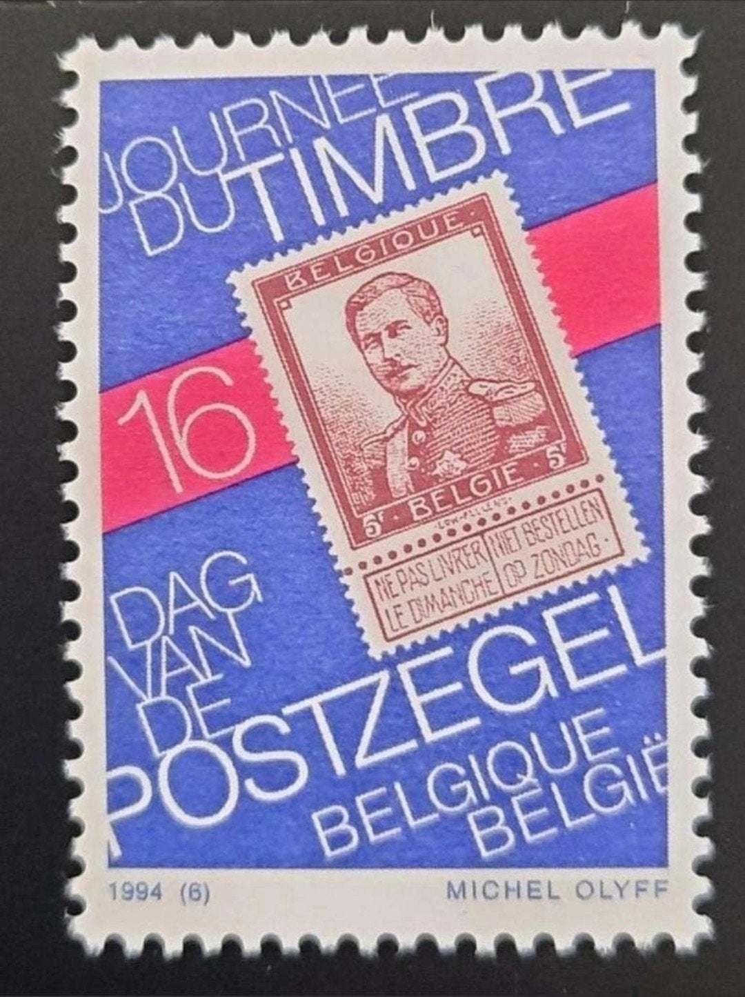 Belgique : COB 2550 ** Journée du timbre 1994., Sans timbre, Neuf, Enlèvement ou Envoi, Non oblitéré