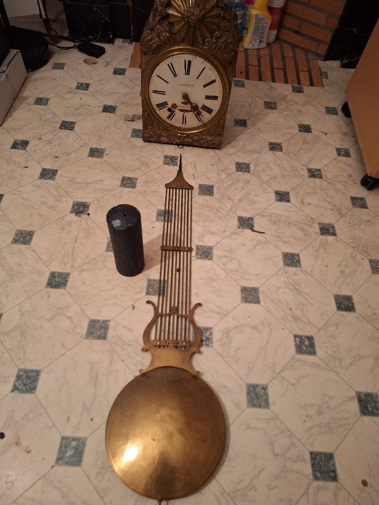 ANTIEKE WANDKLOK, Ophalen, Gebruikt, Wandklok