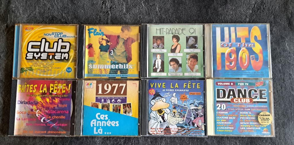 17 CD ambiance, CD & DVD, CD | Compilations, Utilisé, Dance, Enlèvement