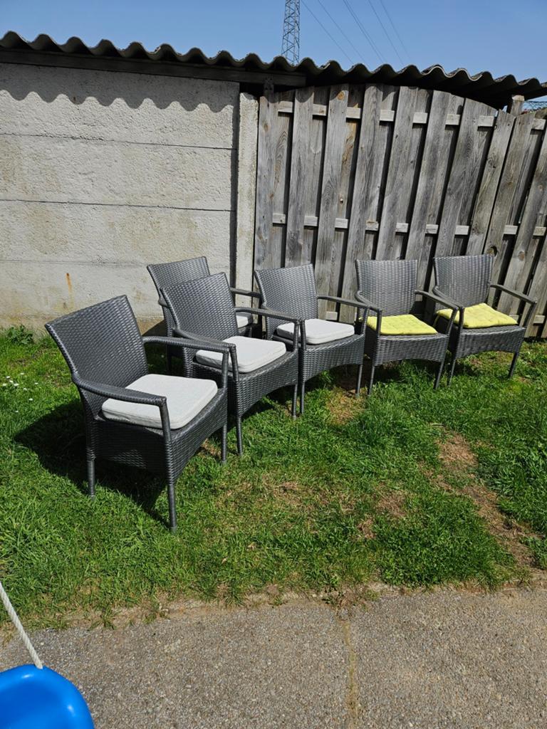 Tuinstoelen stapelbare nieuwe in Houthalen aluminium met pvc, Ophalen, Aluminium