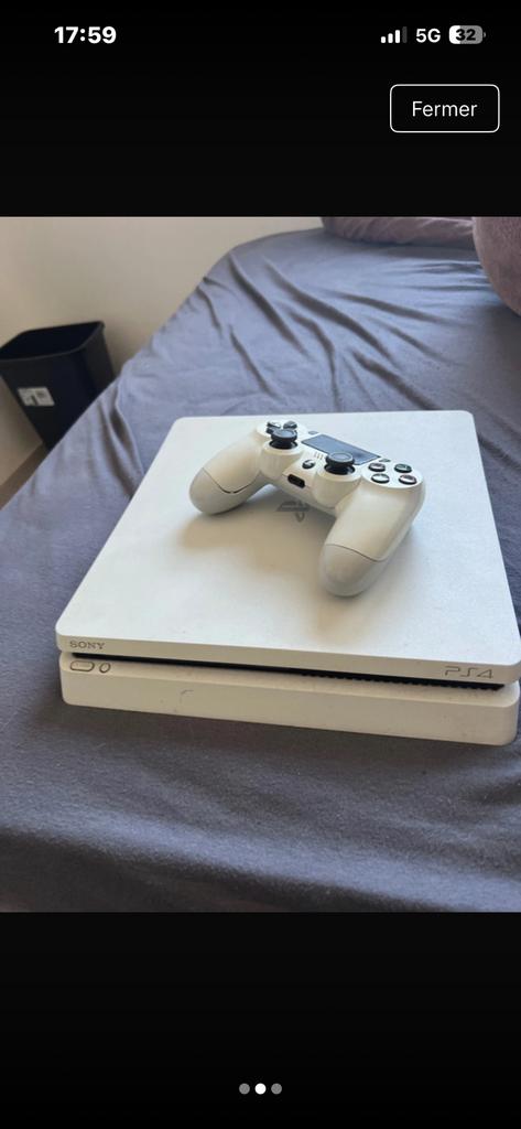 Ps4 Slim White, Online, Gebruikt, Verzenden, 1 speler