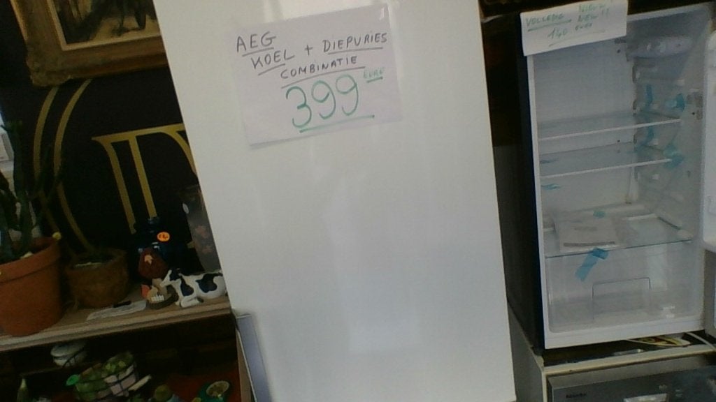 AEG KOELKAST MET DIEPVRIES, Ophalen, Zo goed als nieuw, Energieklasse A of zuiniger