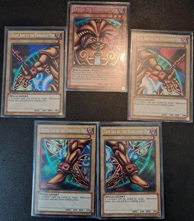 Exodia the Forbidden One van LCYW complete set, Hobby en Vrije tijd, Verzamelkaartspellen | Yu-gi-Oh!, Ophalen, Nieuw, Meerdere kaarten