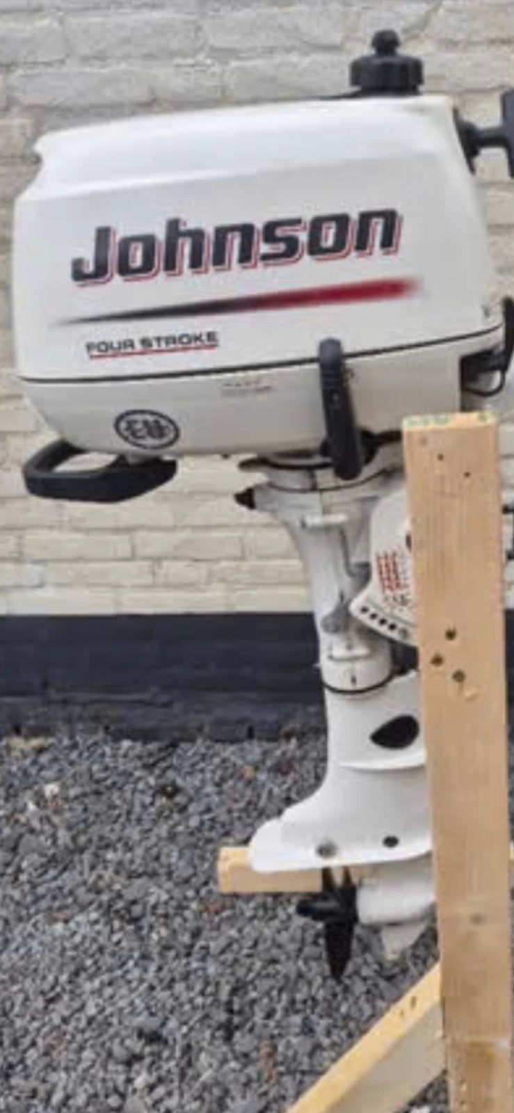 Buitenboordmotor Johnson 4 takt 6pk, Watersport en Boten, Ophalen, 5 tot 10 pk, Viertaktmotor, Zo goed als nieuw