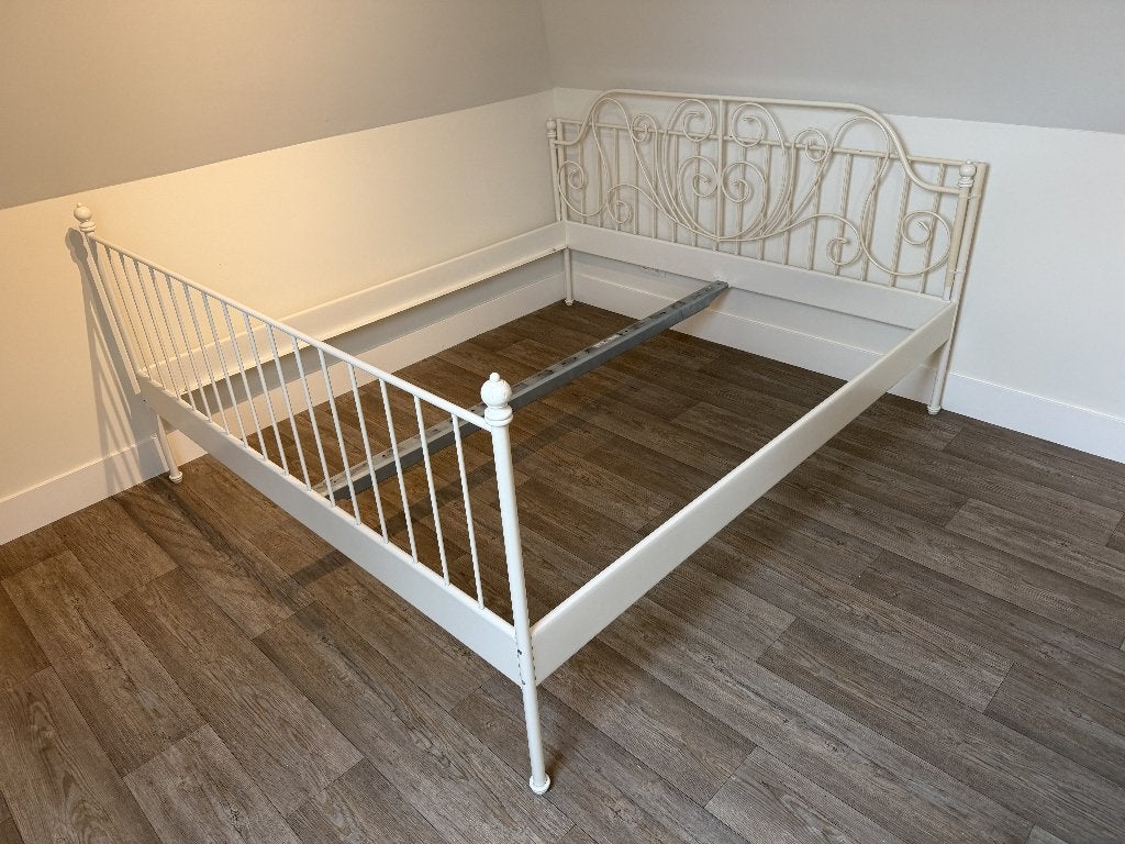 Bed Leirvik van IKEA, Huis en Inrichting, Ophalen, Gebruikt, Tweepersoons