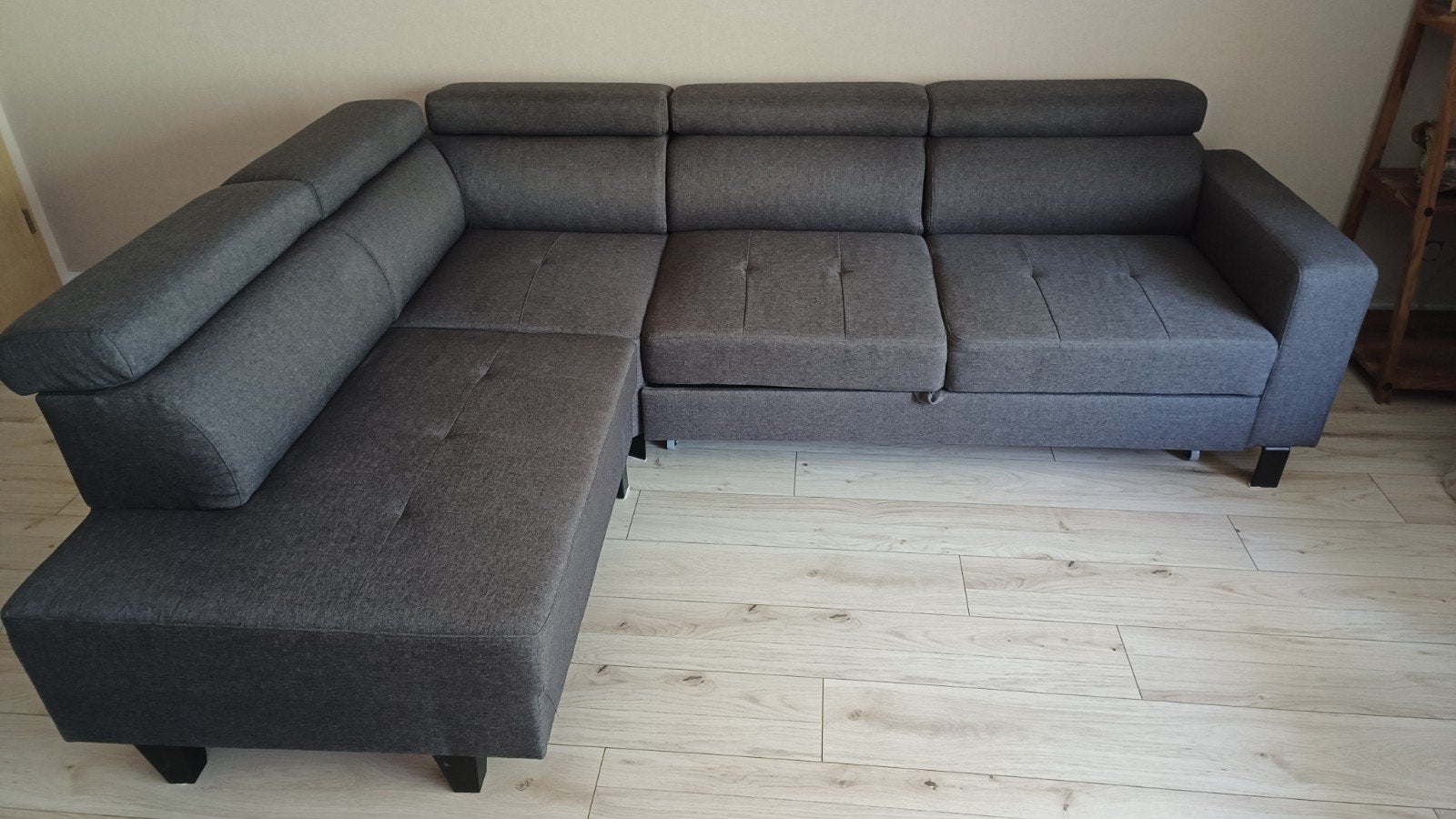 Canapé d'angle réversible gris foncé acheté sur Vente Unique, Maison & Meubles, Canapés | Salons, Autres dimensions, Moins de 75 cm