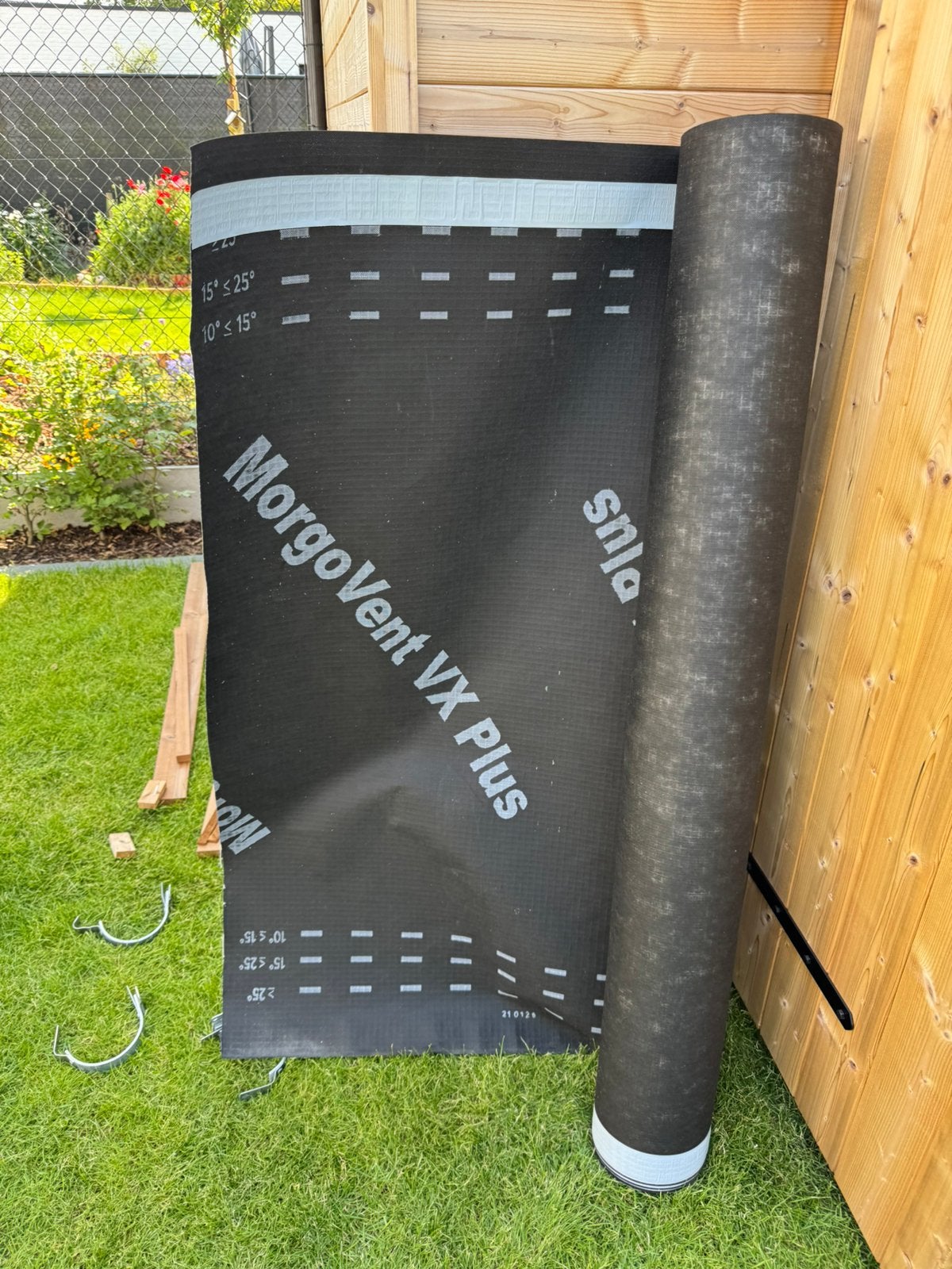 Dakfolie / wandfolie MorgoVent Plus VX zwart 1,5x50, Ophalen, Zo goed als nieuw