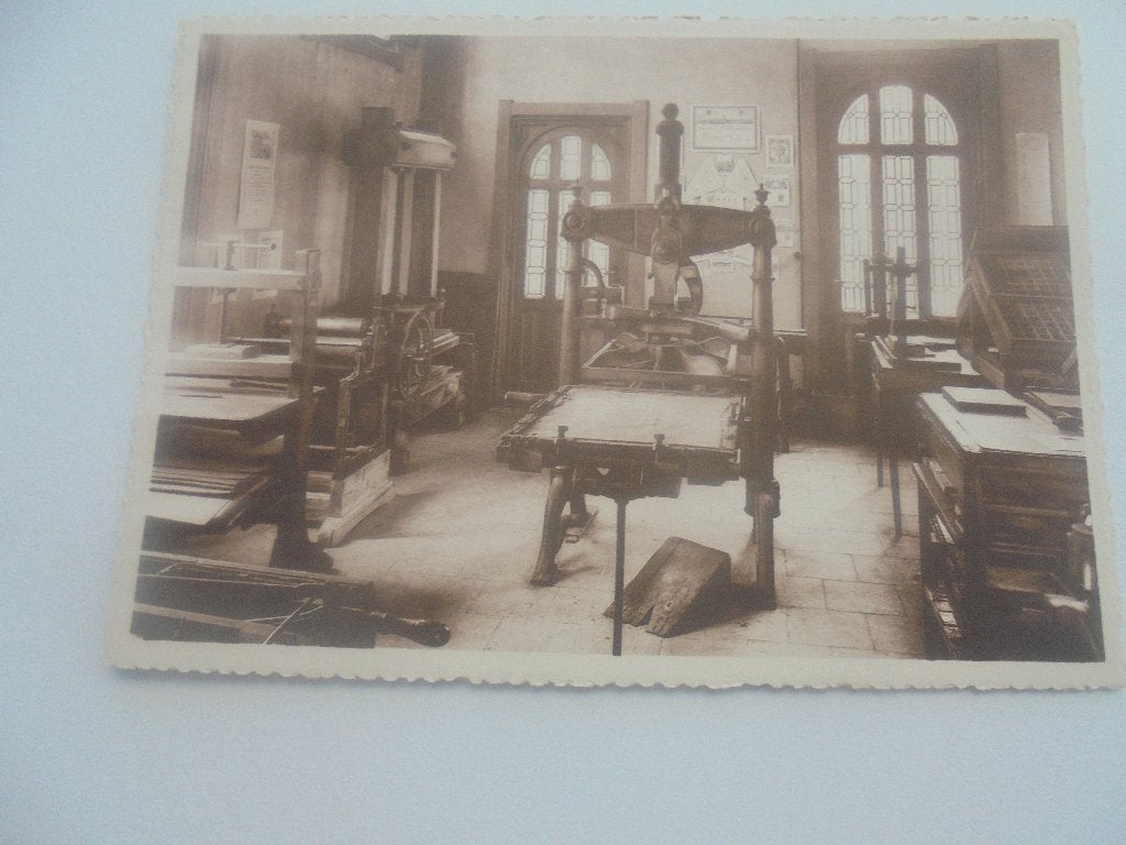 deurne -museum sterckshof letterzetterij en boekbinderij, Verzenden, 1940 tot 1960, Ongelopen, Antwerpen