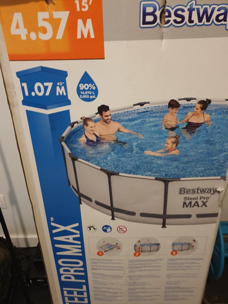 zwembad te koop, Ophalen, Rond, Zo goed als nieuw, Opzetzwembad
