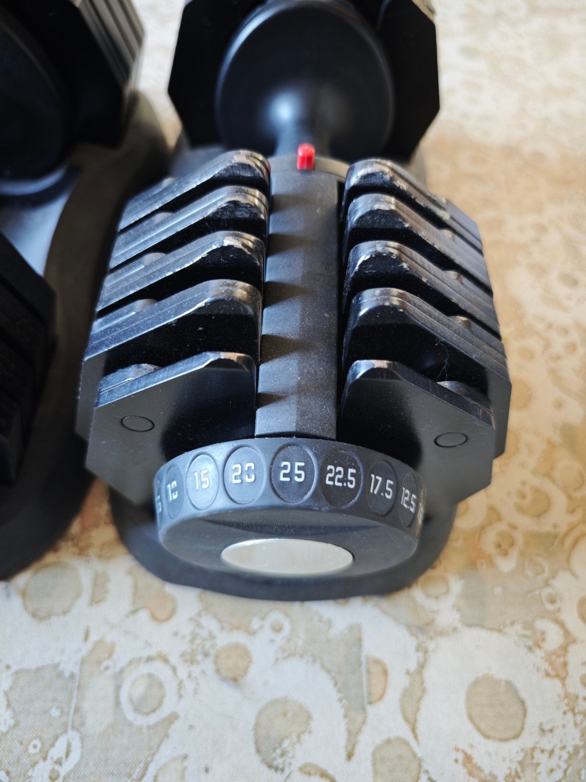 Verstelbare dumbbells 25kg, Ophalen