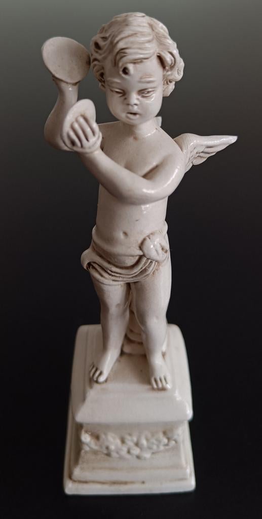 Statue vintage Chérubin/Putto « N », Antiquités & Art, Enlèvement ou Envoi