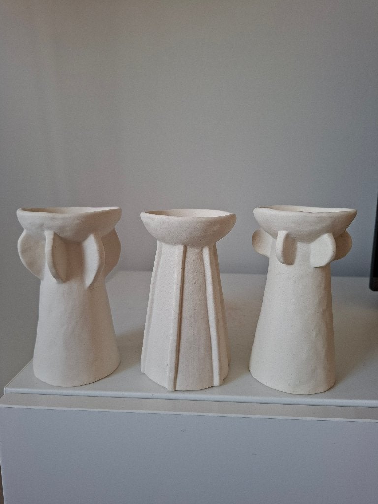 Serax - vaasjes Molly, Maison & Meubles, Enlèvement ou Envoi, Neuf, Blanc, 14 cm
