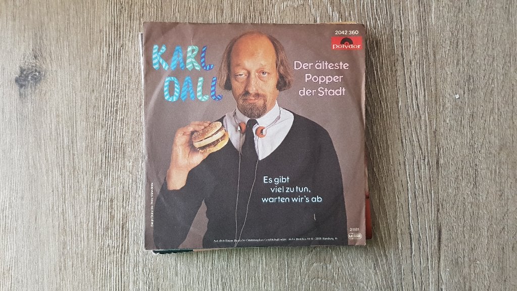 7" Karl Dall - Der älteste Popper der Stadt, Cd's en Dvd's, Vinyl Singles, Ophalen of Verzenden, Gebruikt, 7 inch, Schlager