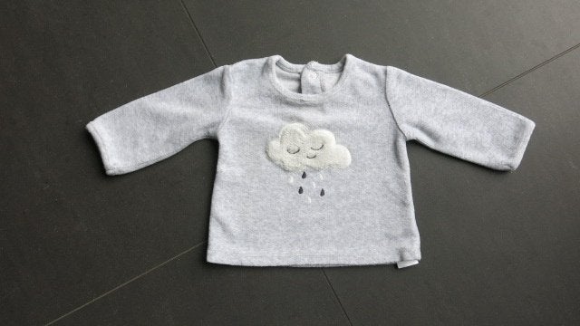 Grijze longsleeve van de La Redoute (maat 62), Gebruikt, Meisje, La Redoute, Ophalen of Verzenden