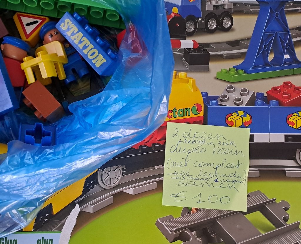 Duplo trein, Kinderen en Baby's, Ophalen, Gebruikt, Compleet, Duplo