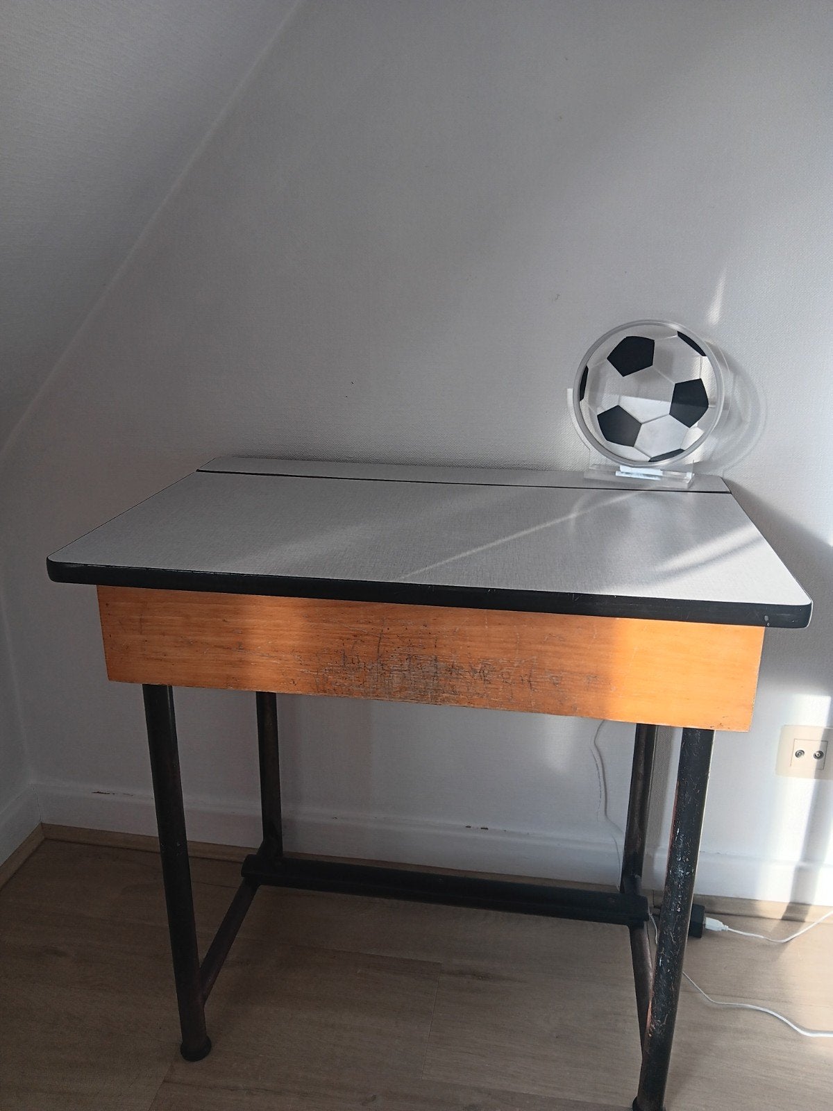 Vintage schoolbank, Huis en Inrichting, Vintage, Ophalen