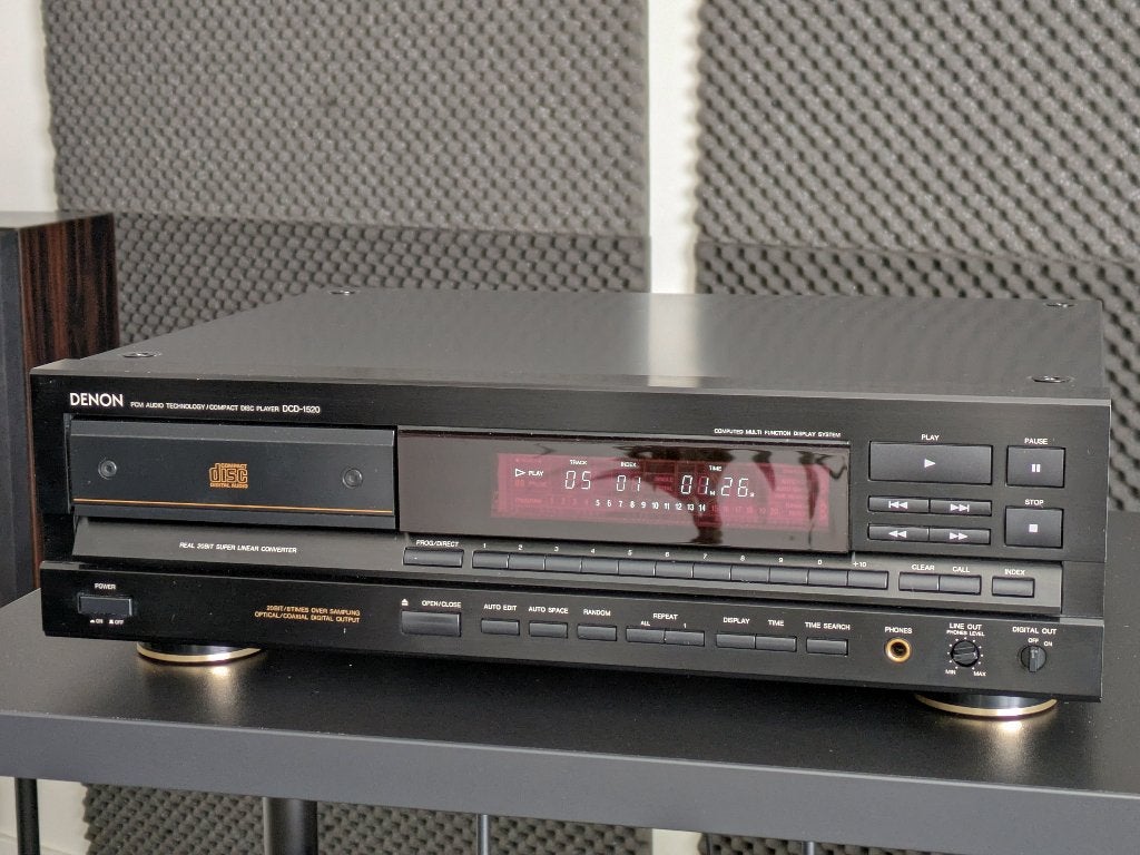 Denon DCD-1520, degelijke Japanse cd-speler, met remote, Ophalen of Verzenden, Gebruikt, Marantz