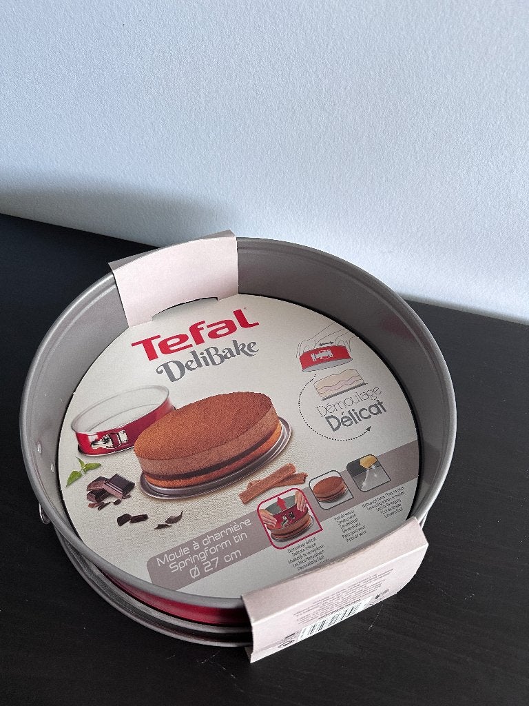 Tefal, Moule à Charnière, Delibake, Antiadhésif, 27 cm, Enlèvement, Neuf, Gâteaux et Tartes, Moule
