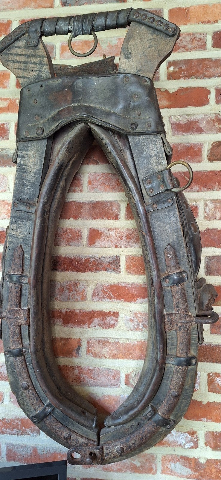 antiek paarden gareel., Ophalen