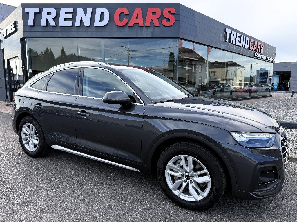 AUDI Q5 35TDi Quattro COUPE AUT.SPORT PANO CAM MATRIX CARPL., Cuir, Argent ou Gris, Achat, Euro 6