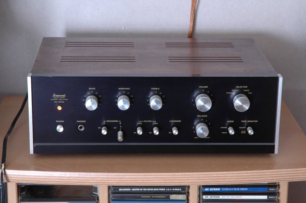 Sansui AU-555A, TV, Hi-fi & Vidéo, Autres marques, Moins de 60 watts, Enlèvement, Stéréo