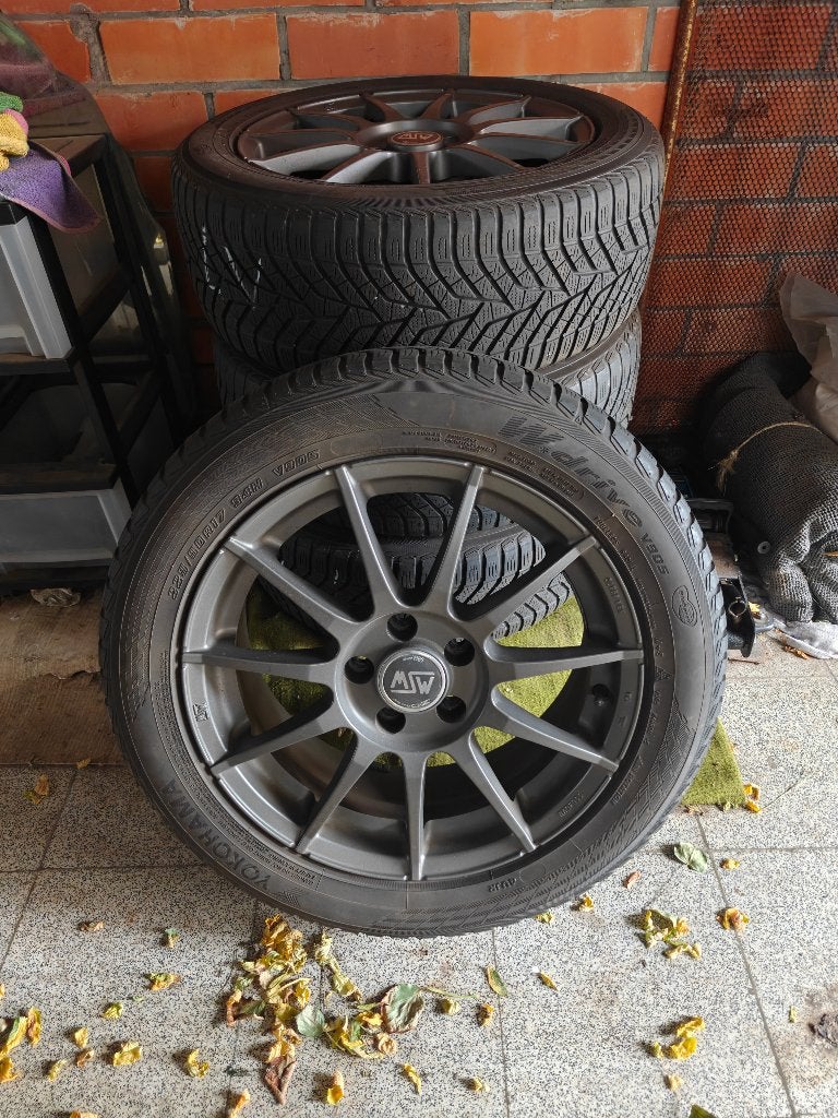 winterband met velg steek 5*112, Ophalen, Gebruikt, Banden en Velgen, 17 inch