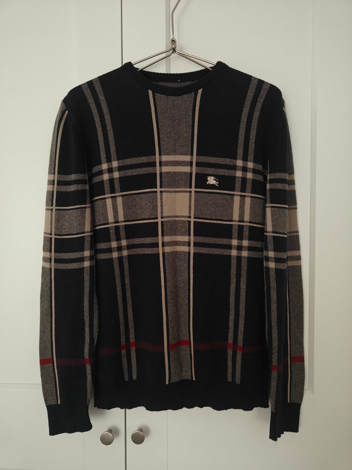 Vintage Burberry sweater/ pullover maat S/M, Ophalen, Bruin, Gedragen, Burberry
