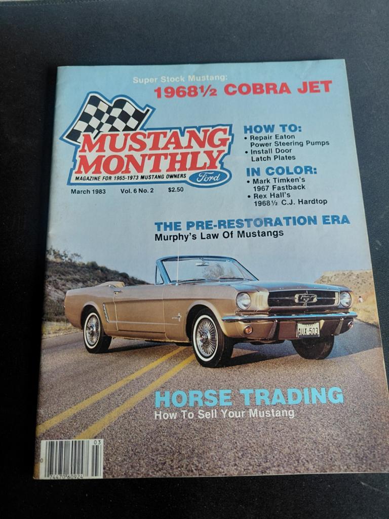 Mustang Monthly 1983, volume 6, numéro 2, Enlèvement ou Envoi
