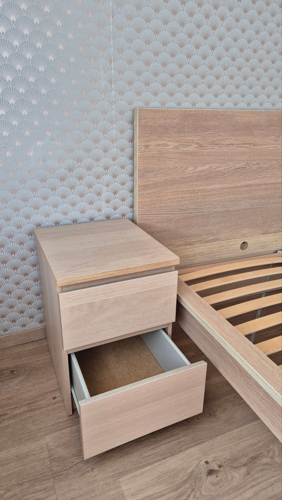 Nachtkastjes Malm IKEA, Maison & Meubles, Chambre à coucher | Tables de chevet, Moins de 45 cm, Enlèvement, Utilisé, 55 à 70 cm