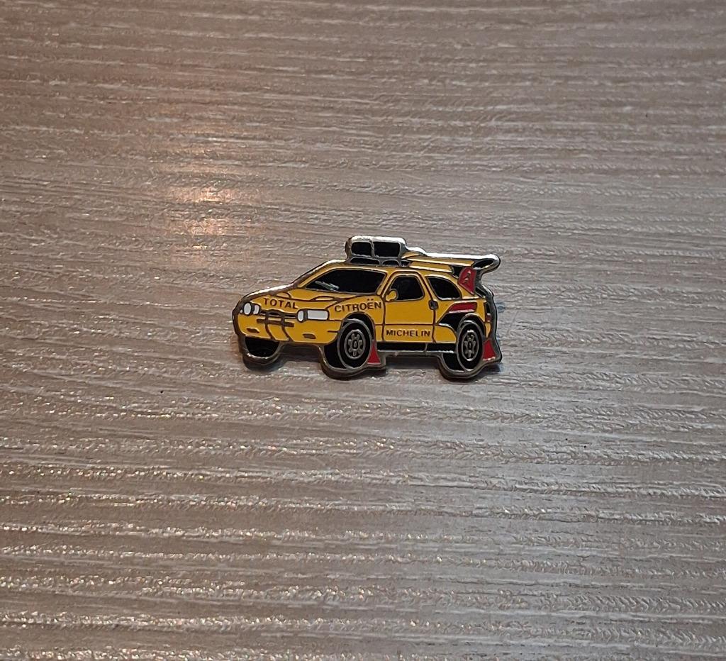 PIN - CITROËN - TOTAL - MICHELIN - RALLY - RALLYE, Envoi, Utilisé, Sport, Insigne ou Pin's