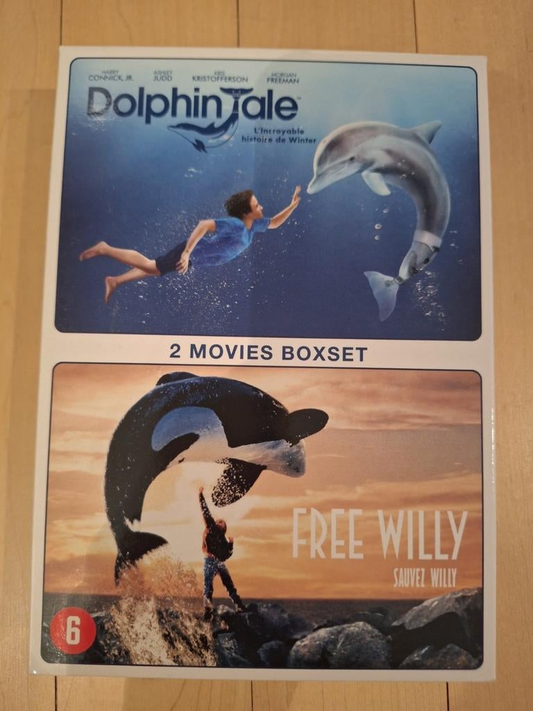 Dvd box Free Willy & A Dolphin's tale, Ophalen, Zo goed als nieuw